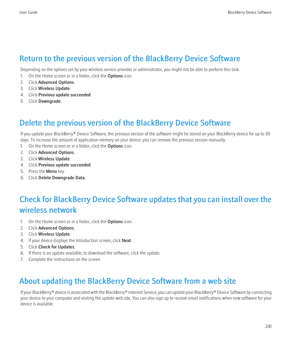 Blackberry Bold 9700 User Manual | Page 243 / 332