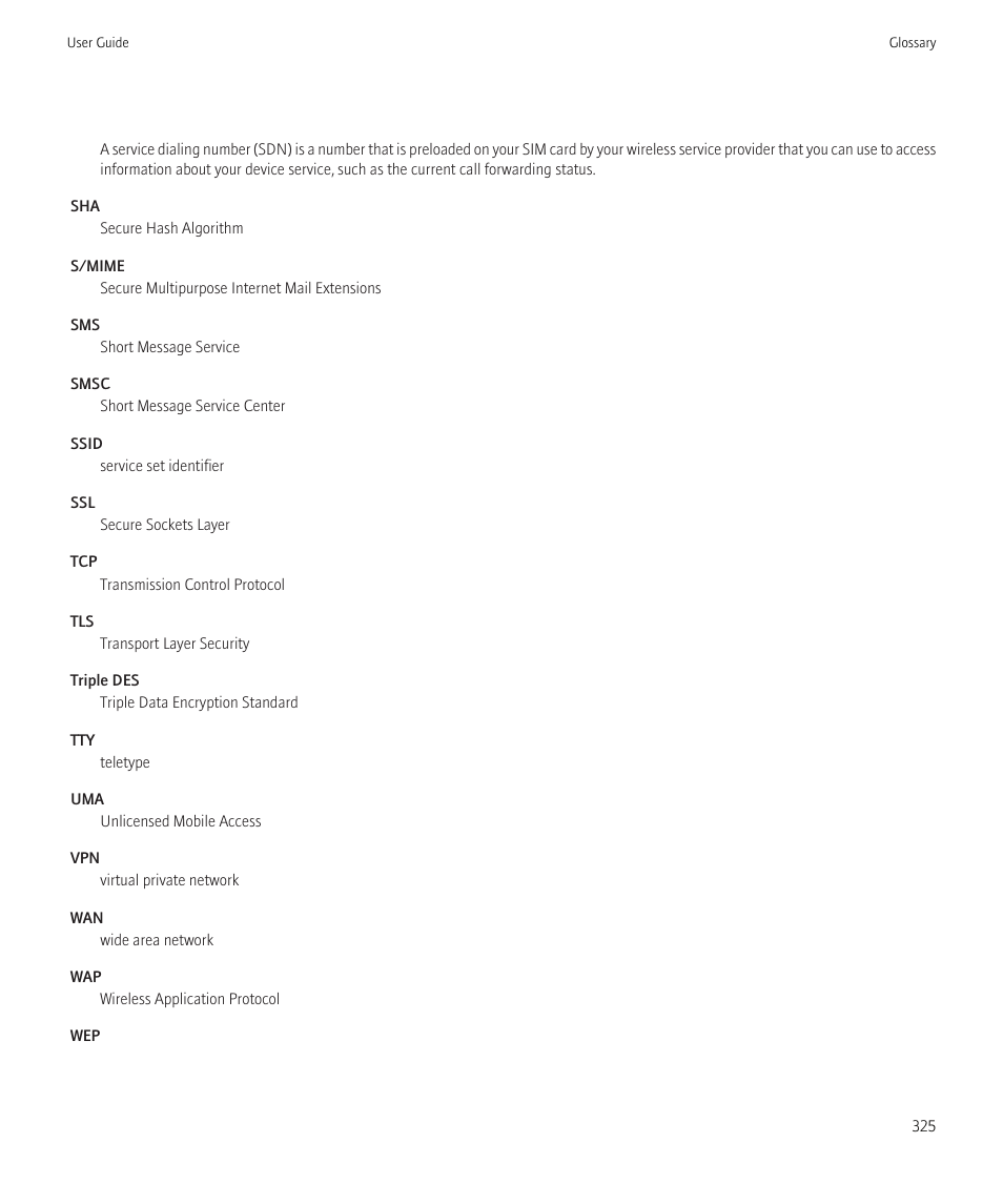 Blackberry Bold 9700 User Manual | Page 327 / 332