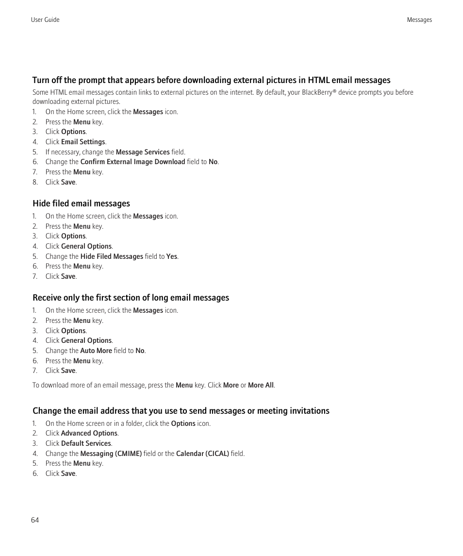 Blackberry Bold 9700 User Manual | Page 66 / 332