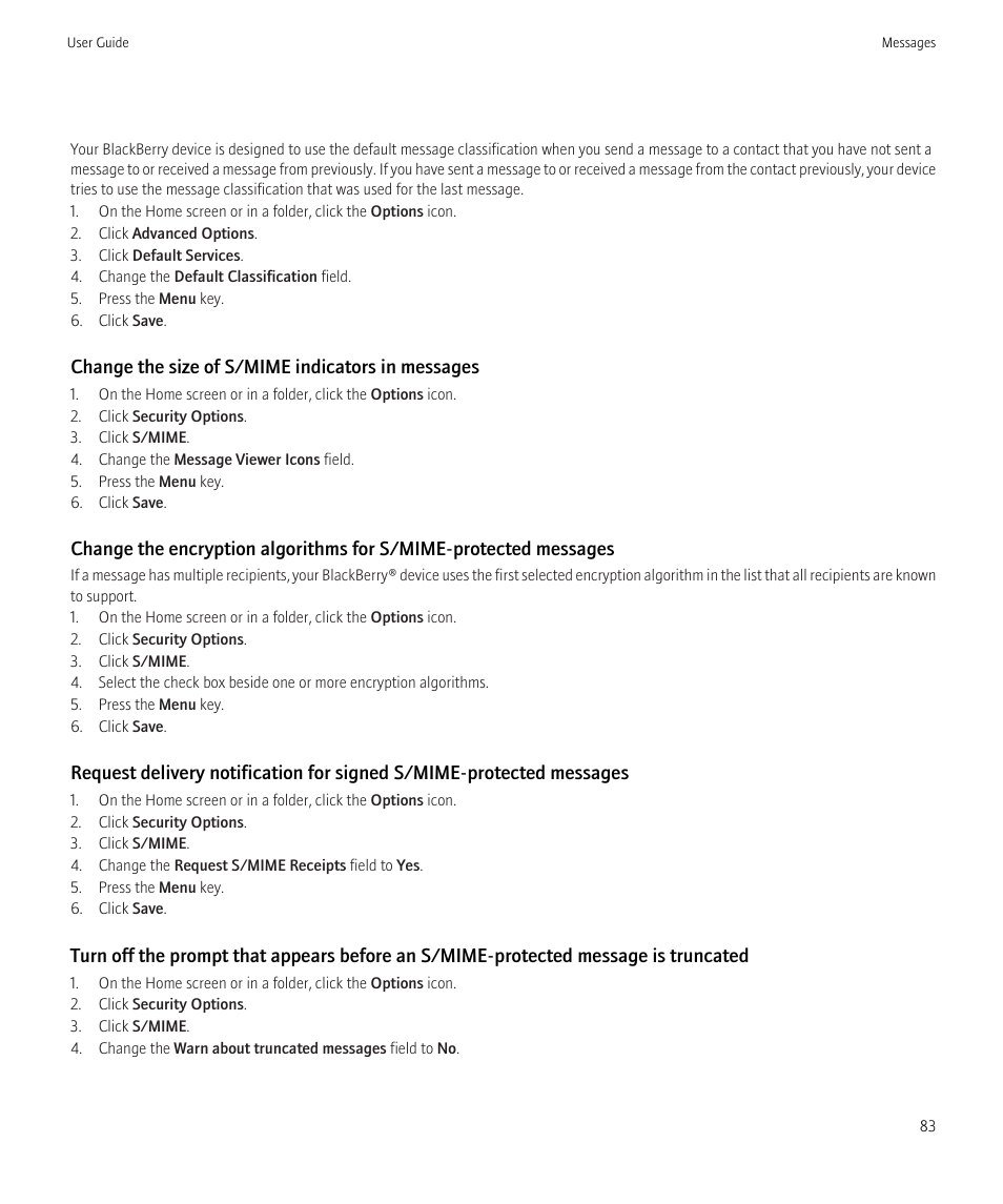Blackberry Bold 9700 User Manual | Page 85 / 332