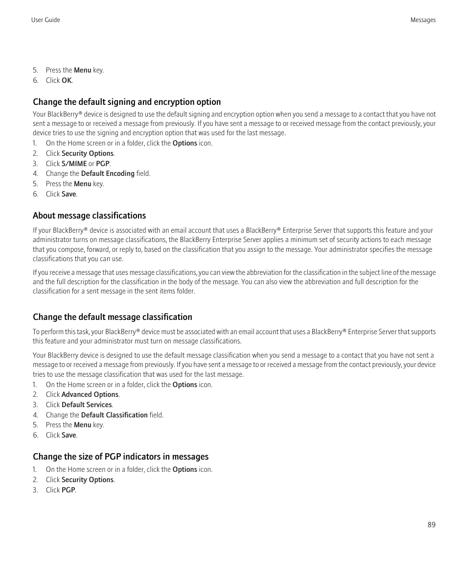 Blackberry Bold 9700 User Manual | Page 91 / 332