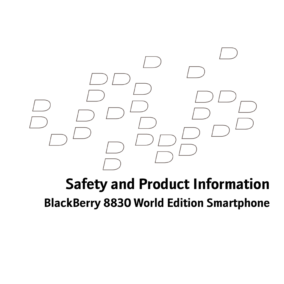 Blackberry 8830 User Manual | 30 pages