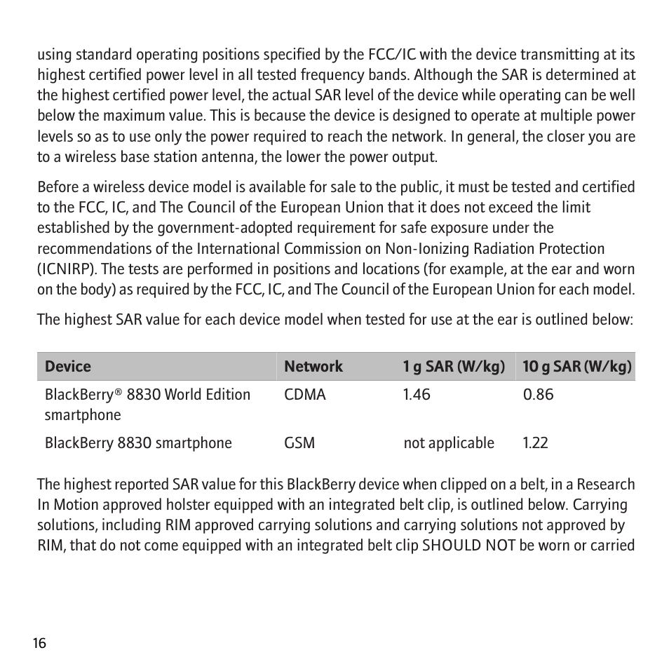 Blackberry 8830 User Manual | Page 18 / 30