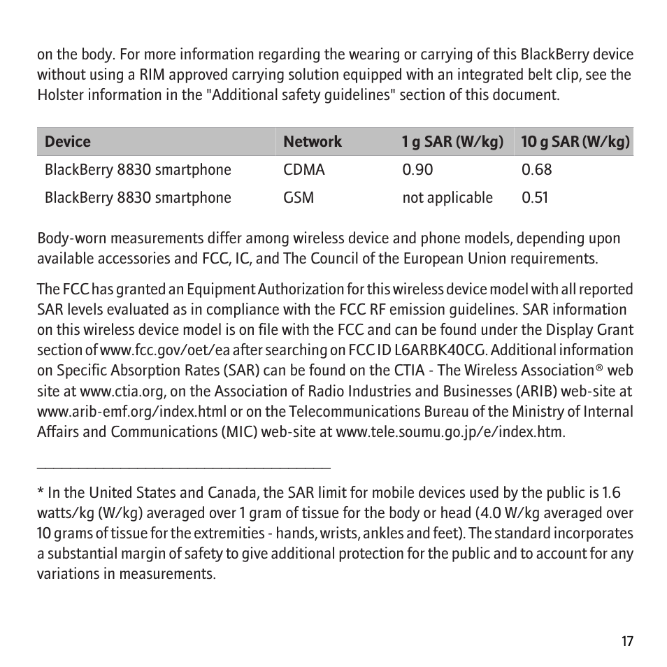 Blackberry 8830 User Manual | Page 19 / 30