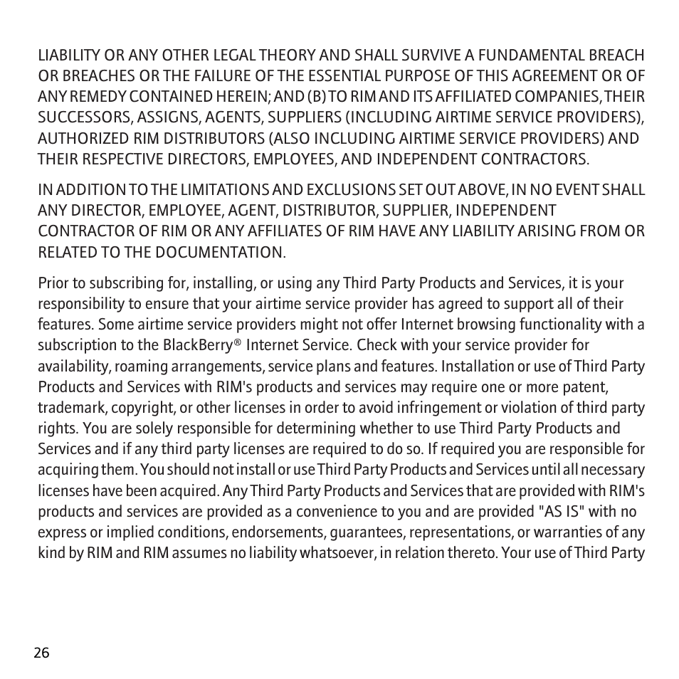 Blackberry 8830 User Manual | Page 28 / 30