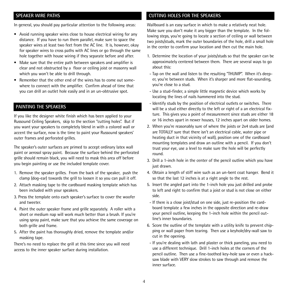 Russound SP503.1 User Manual | Page 4 / 12