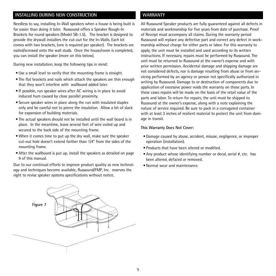 Russound SP503.1 User Manual | Page 9 / 12