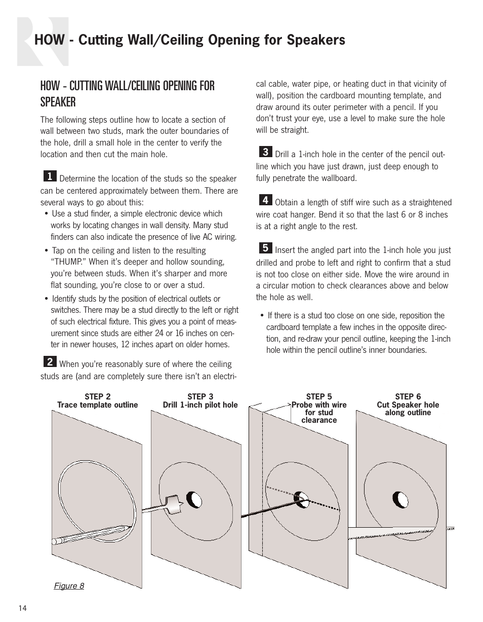 Russound Advantage In-Ceiling speaker User Manual | Page 14 / 24