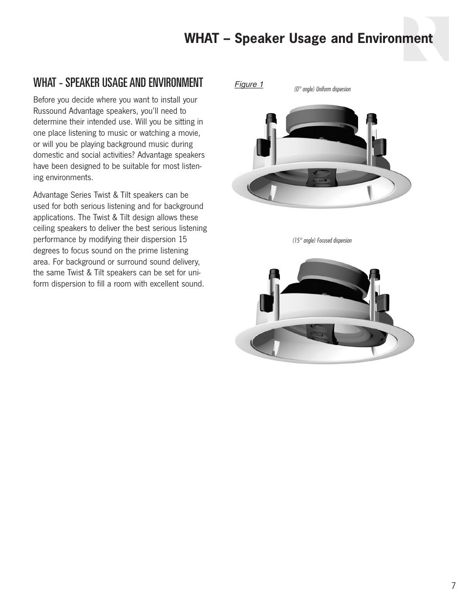 Russound Advantage In-Ceiling speaker User Manual | Page 7 / 24