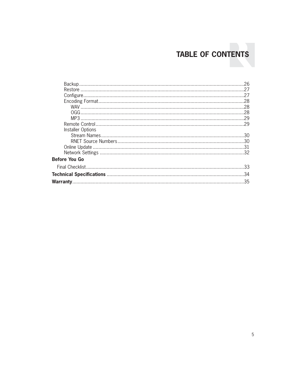 Russound SMS3 User Manual | Page 5 / 36