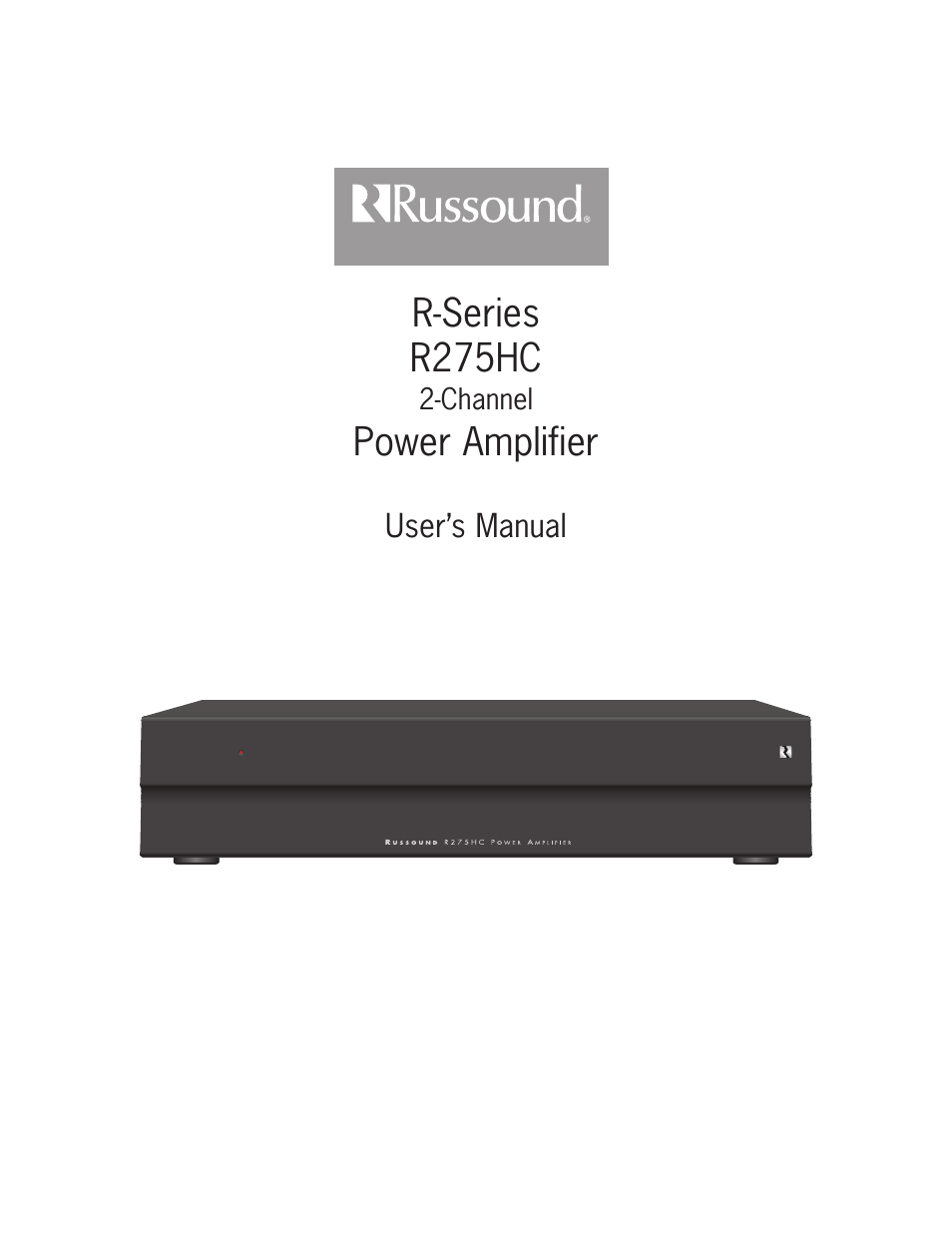 Russound R275HC User Manual | 8 pages