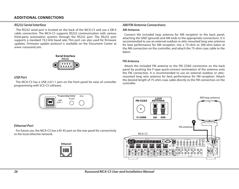 Russound MCA-C5 User Manual | Page 26 / 40