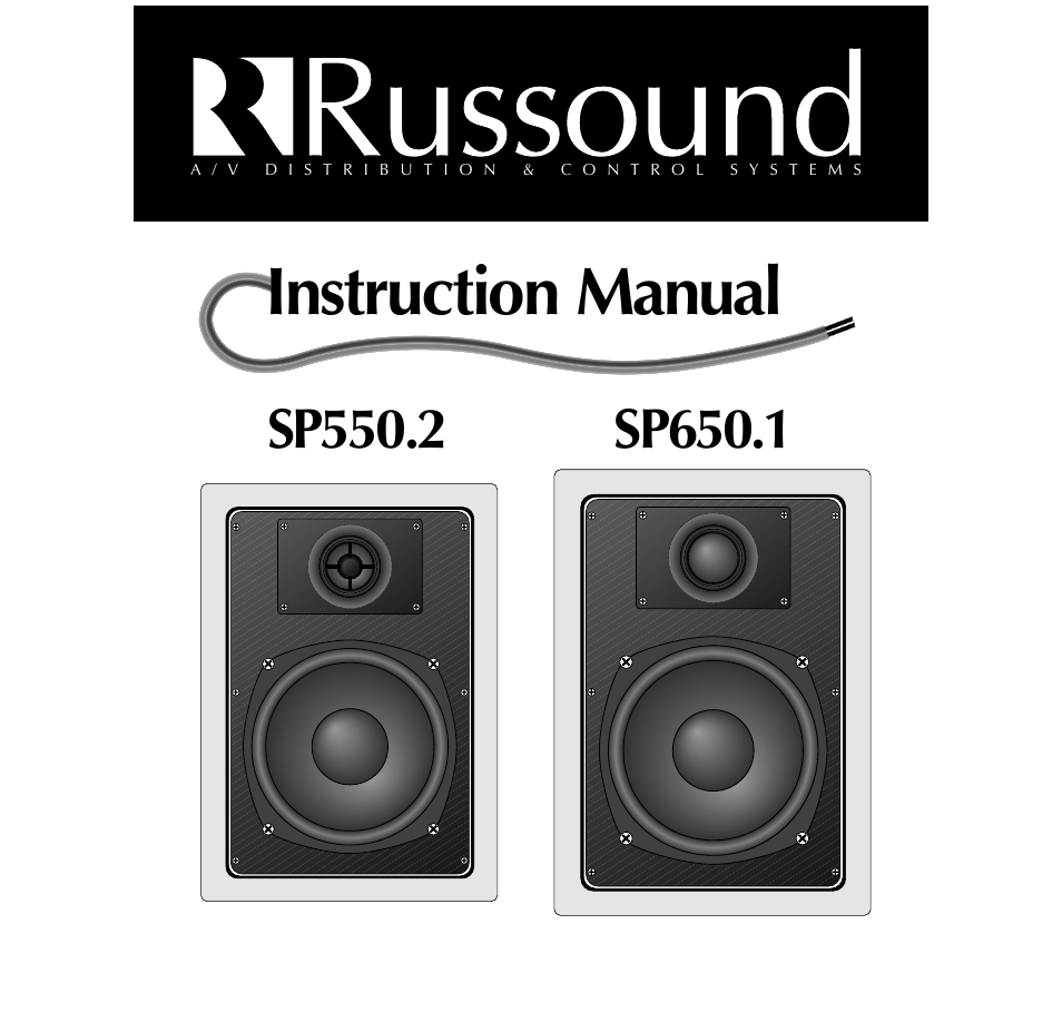 Russound SP550.2 User Manual | 12 pages