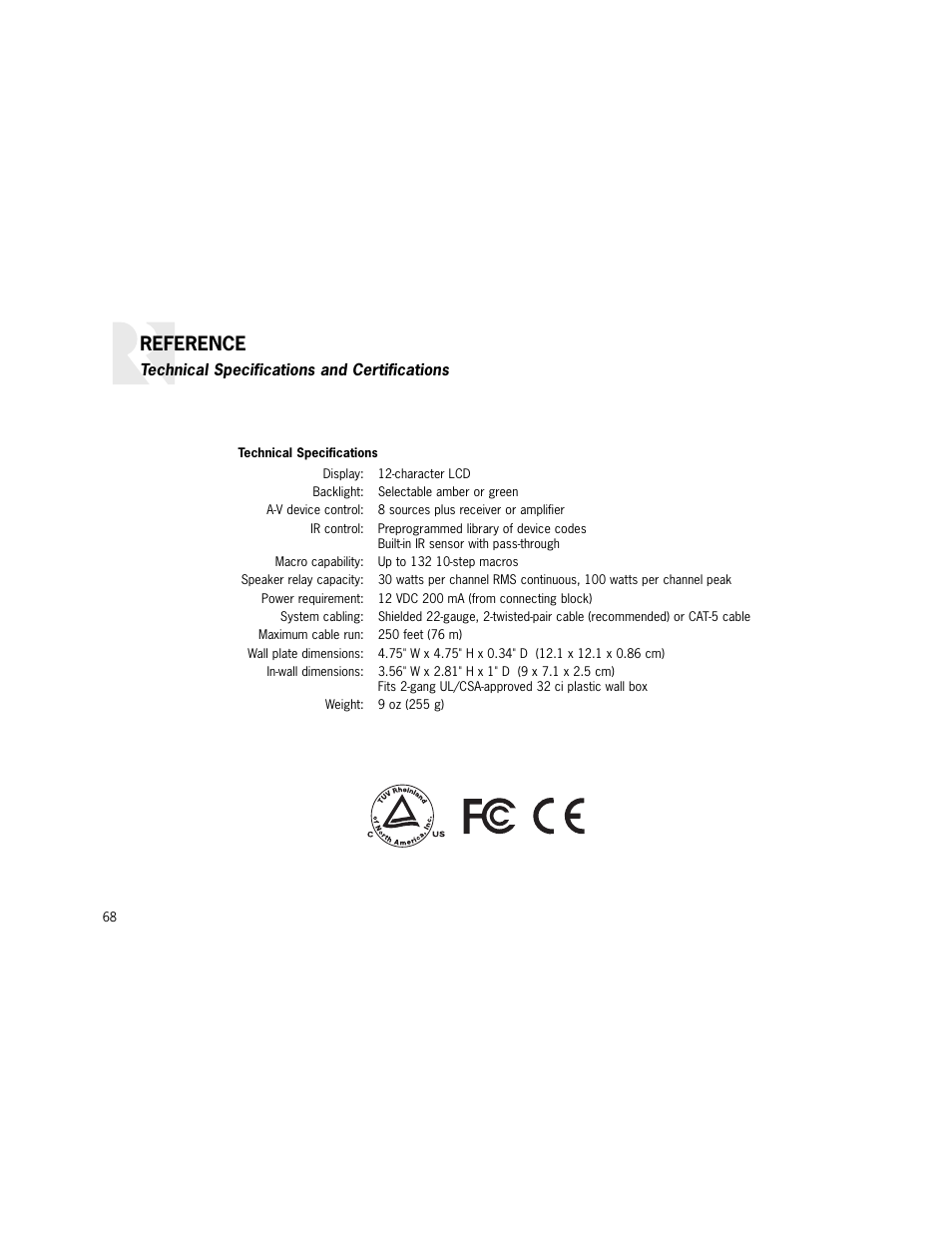 Reference | Russound K2 User Manual | Page 68 / 72