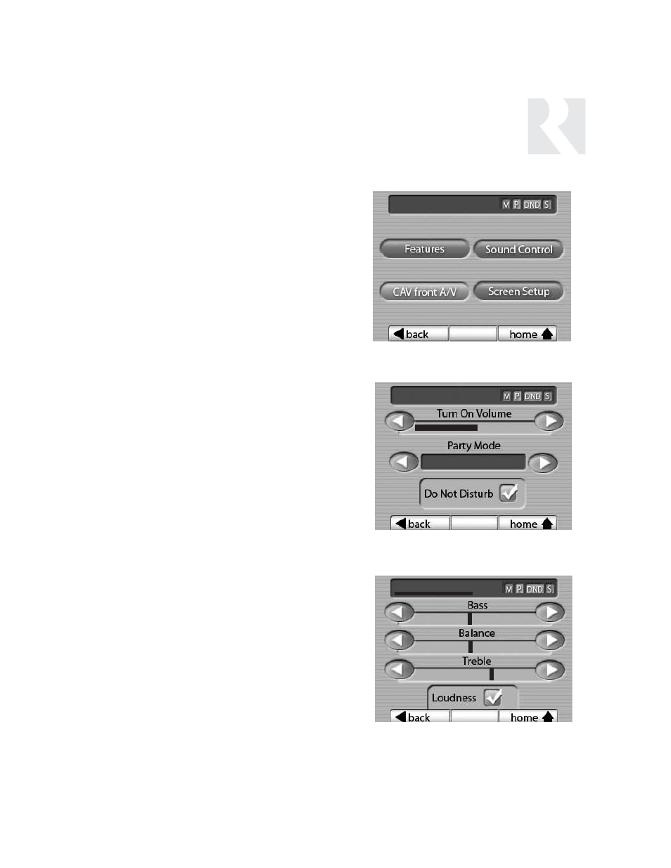 User, User menu settings | Russound CAV6.6 User Manual | Page 17 / 116