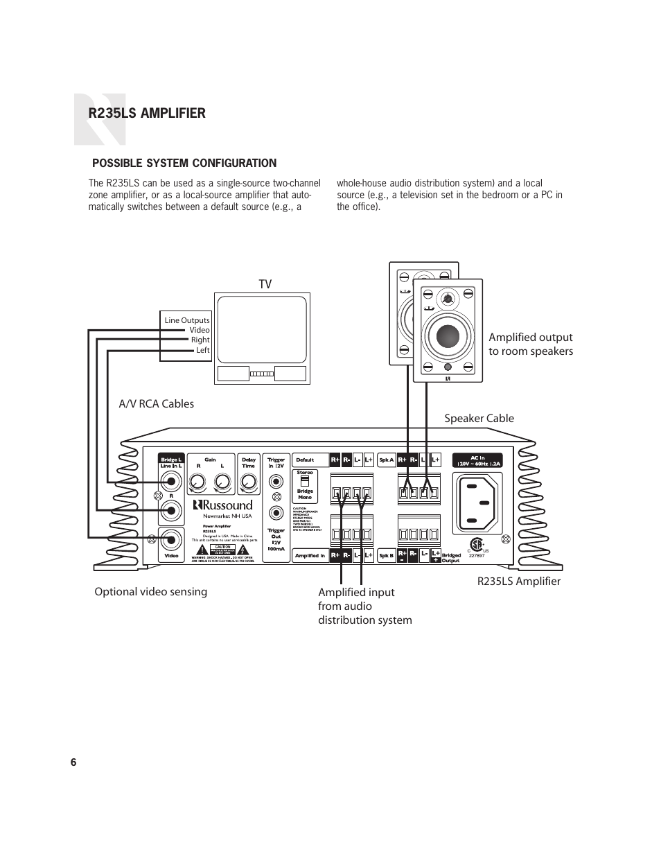 Russound R235LS User Manual | Page 6 / 8