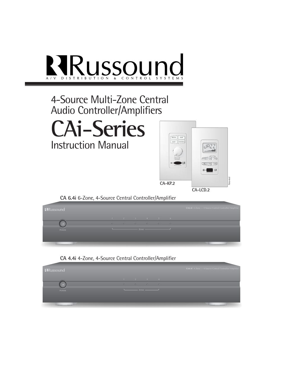 Russound CA-LCD.2 User Manual | 16 pages
