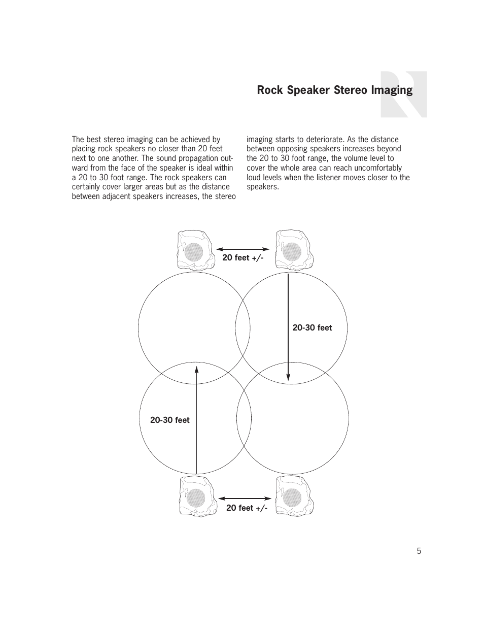 Rock speaker stereo imaging | Russound OB-R6G User Manual | Page 5 / 8