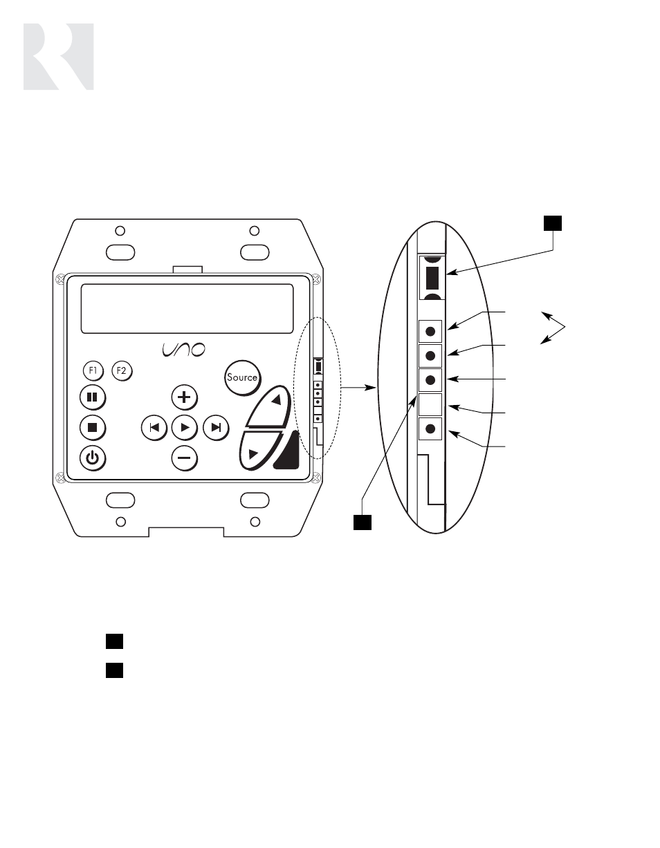 Installer, Component guide, Uno-s2 keypad-front panel | Russound CAV6.6-S2 User Manual | Page 22 / 92