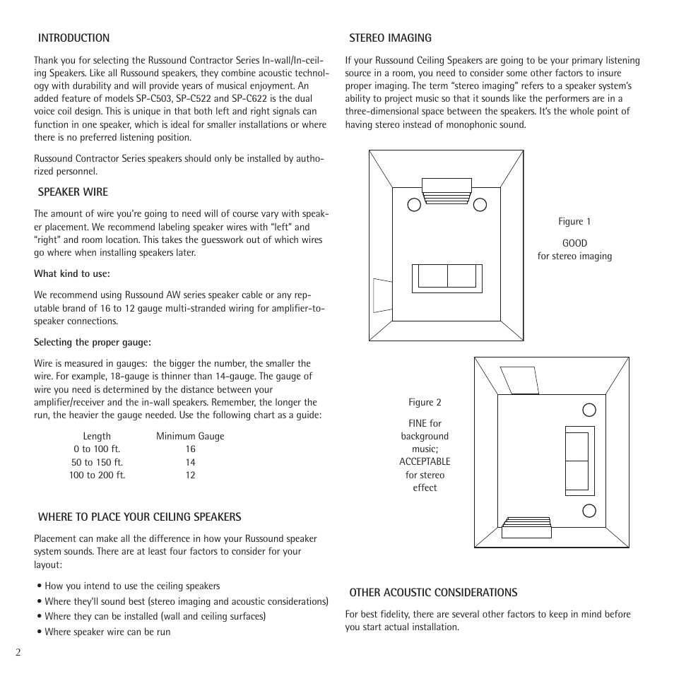 Russound Contractor Series User Manual | Page 2 / 12