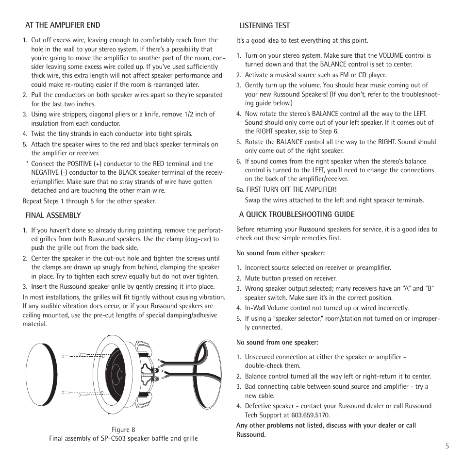 Russound Contractor Series User Manual | Page 5 / 12