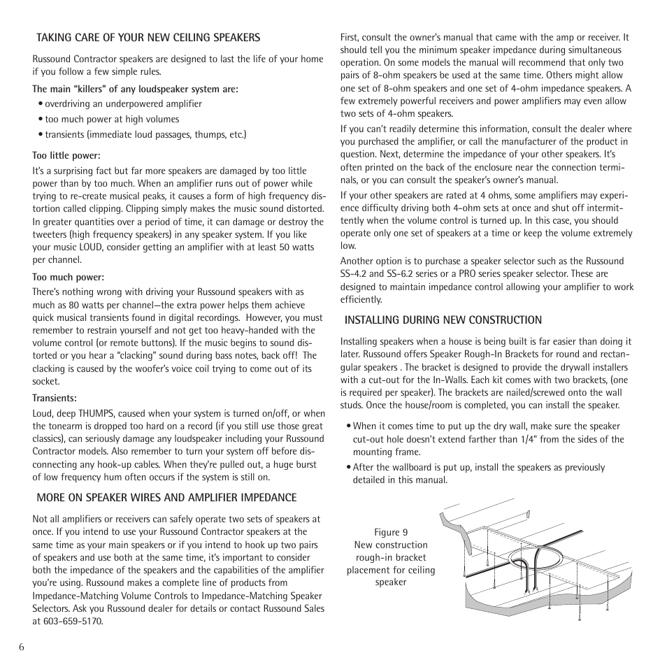 Russound Contractor Series User Manual | Page 6 / 12