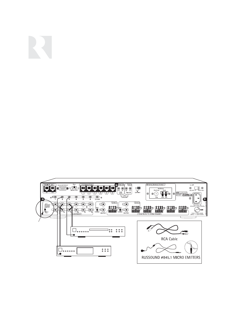 Installer | Russound SIX-SOURCE CONTROLLER CAM6.6 User Manual | Page 34 / 116