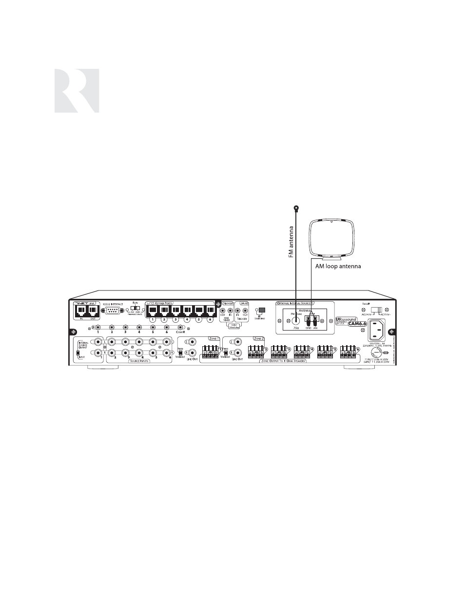 Installer | Russound SIX-SOURCE CONTROLLER CAM6.6 User Manual | Page 42 / 116