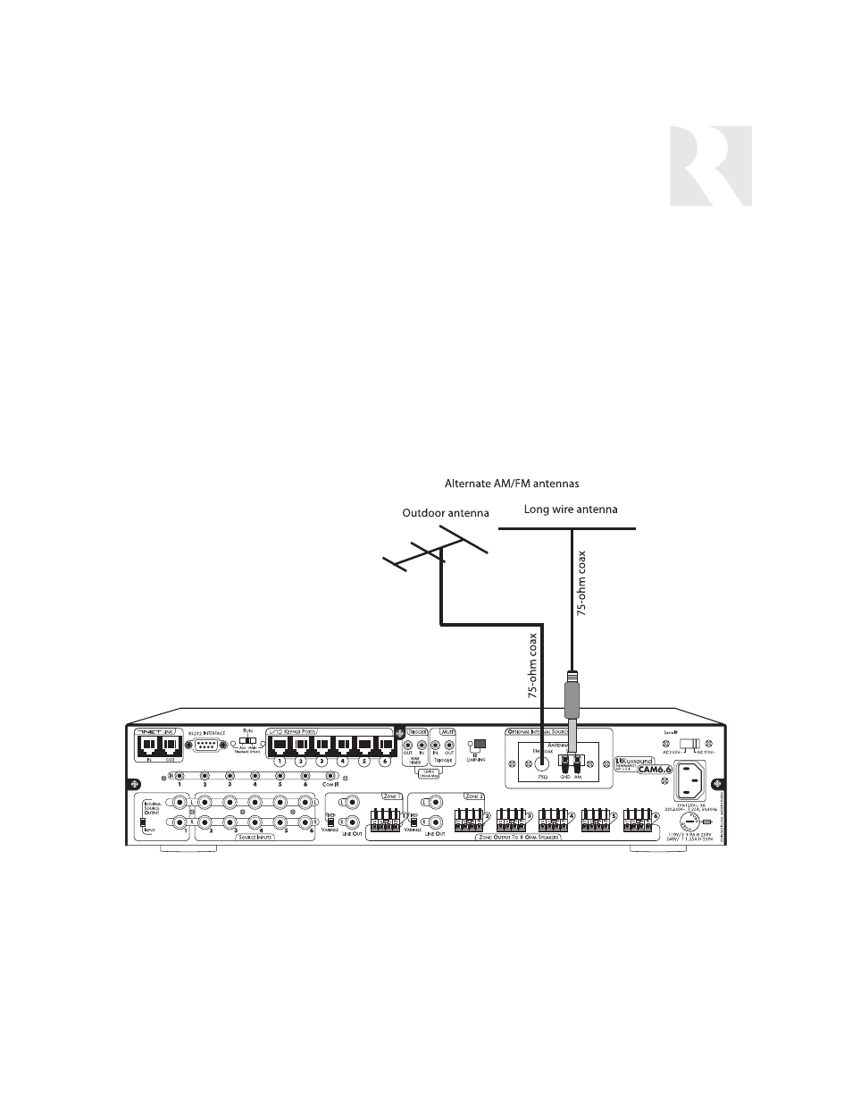 Installer | Russound SIX-SOURCE CONTROLLER CAM6.6 User Manual | Page 43 / 116