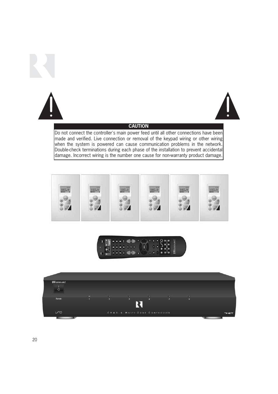 Russound CAM6.6T-S1 User Manual | Page 20 / 112