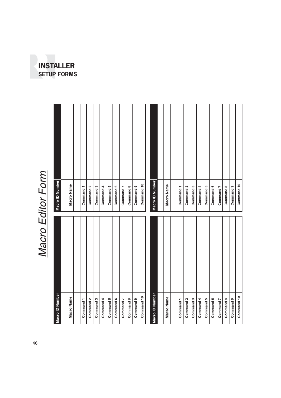 Installer | Russound CAM6.6T-S1 User Manual | Page 46 / 112