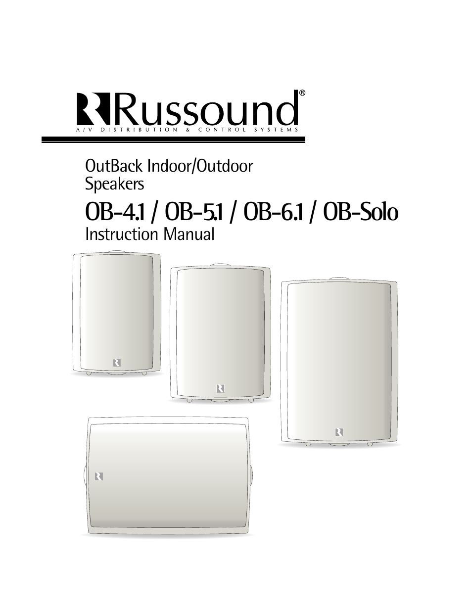 Russound Speakers User Manual | 4 pages