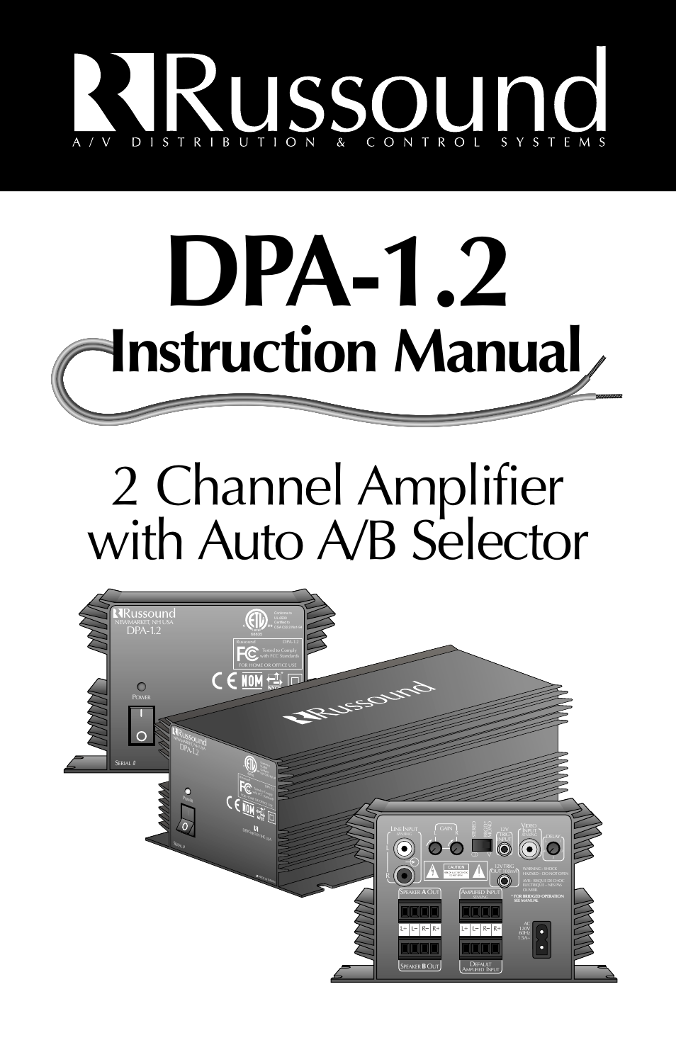 Russound DPA-1.2 User Manual | 12 pages