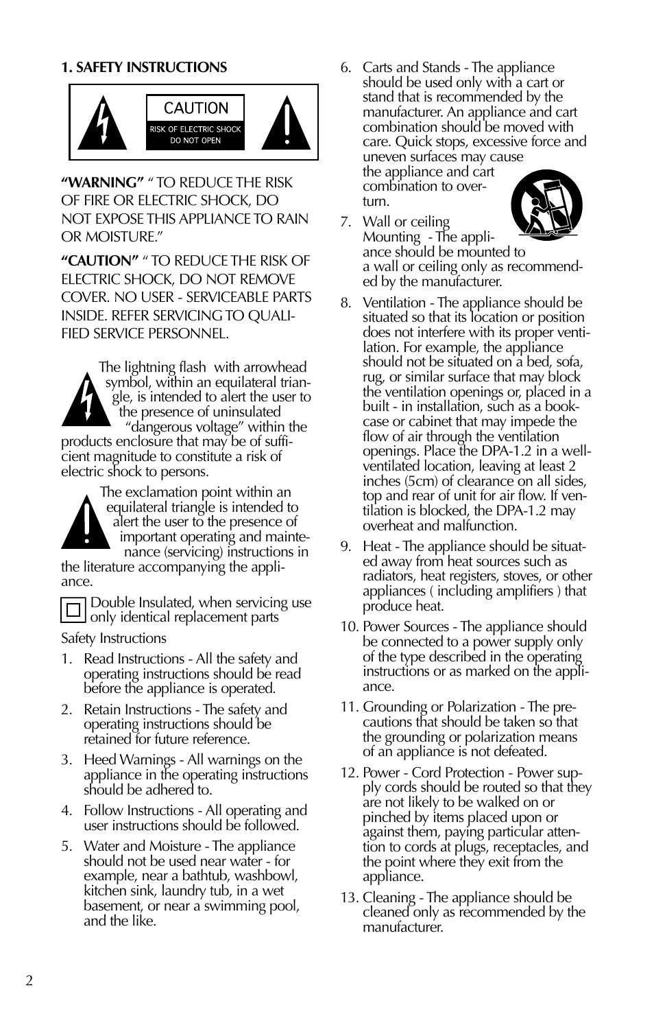 Russound DPA-1.2 User Manual | Page 2 / 12