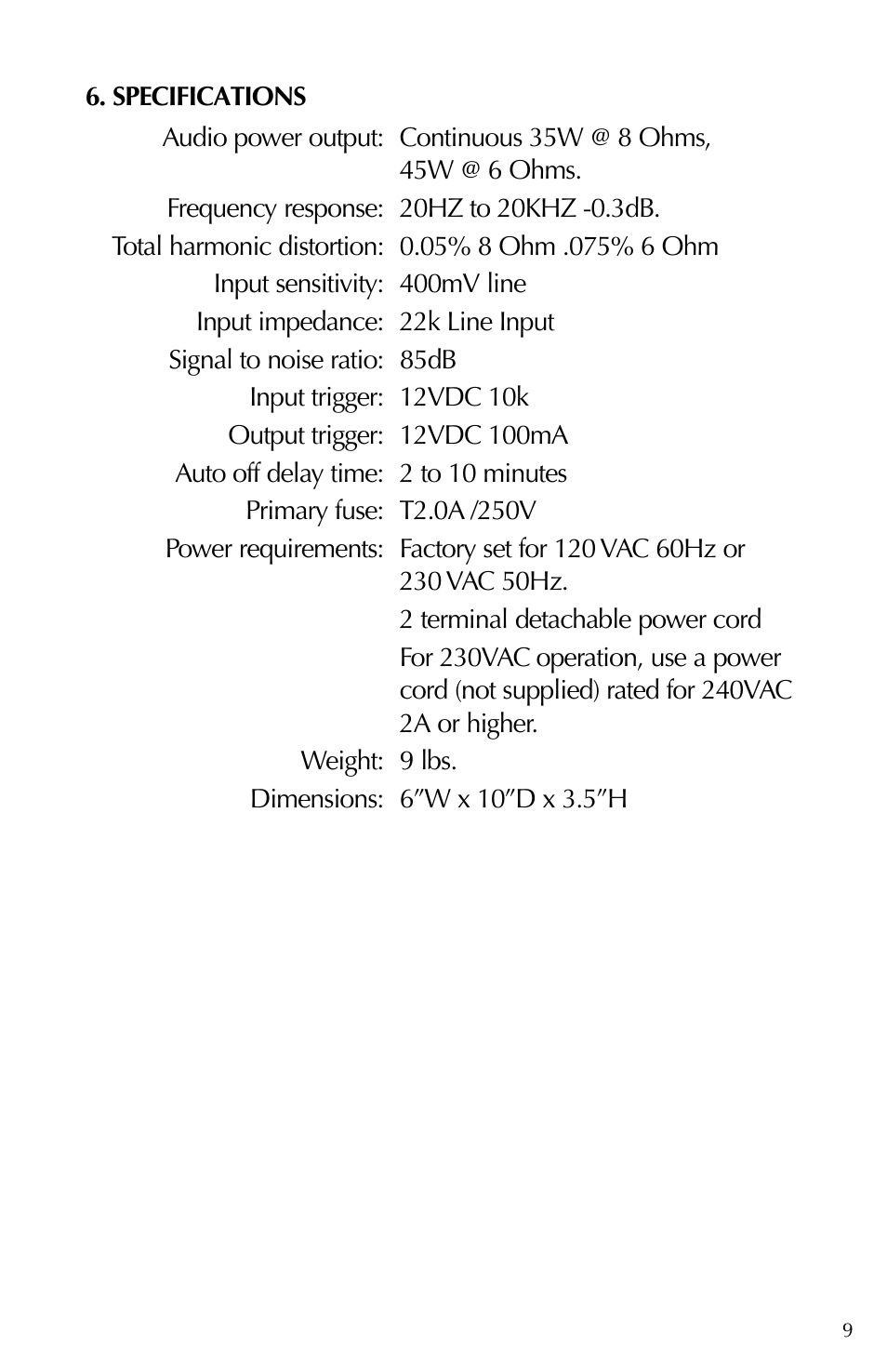 Russound DPA-1.2 User Manual | Page 9 / 12