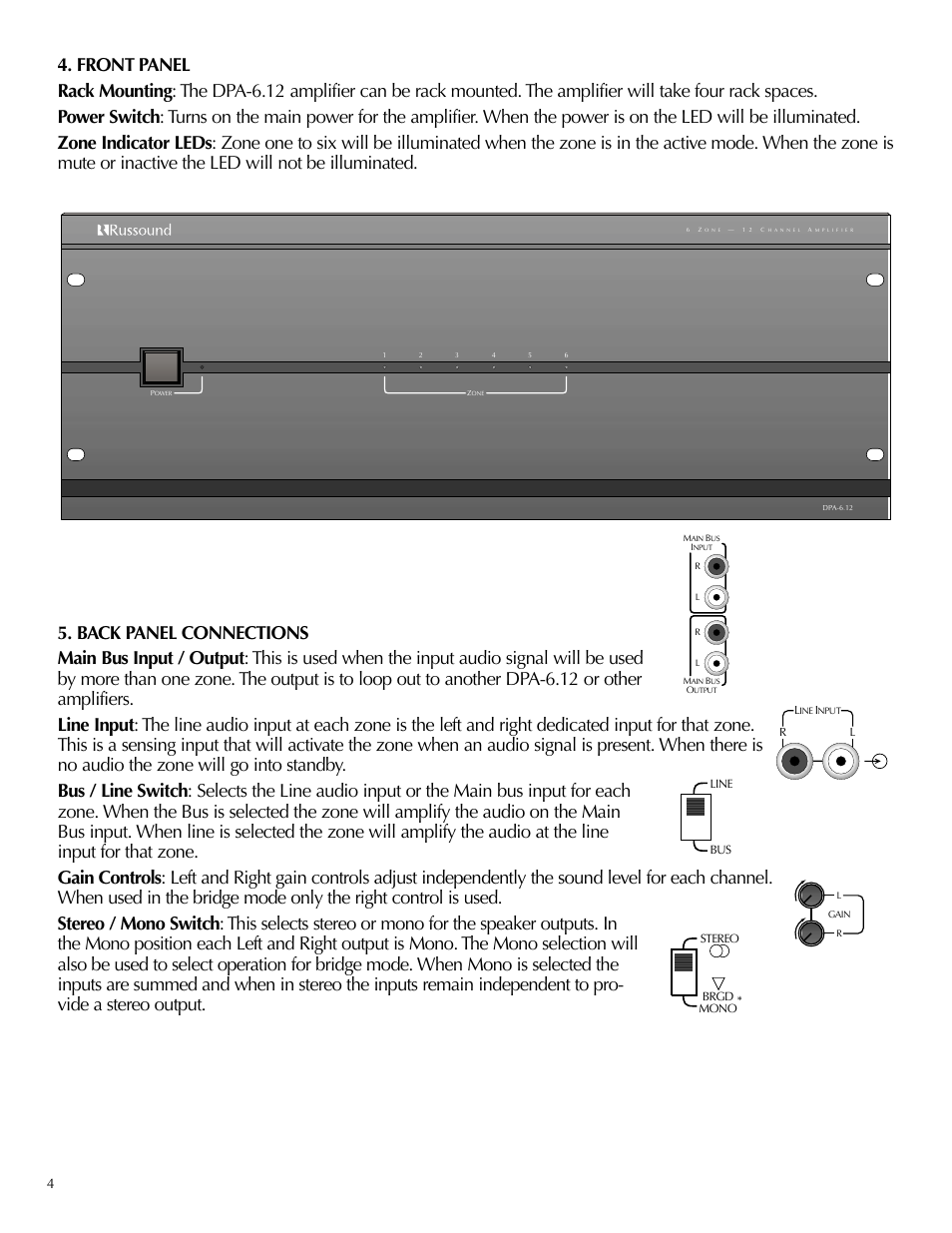 Russound DPA-6.12 User Manual | Page 4 / 7