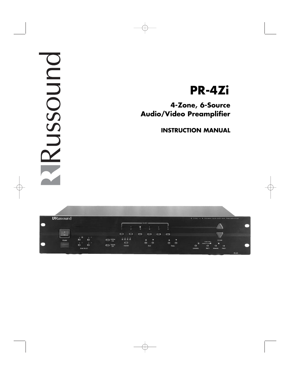 Russound PR-4Zi User Manual | 24 pages