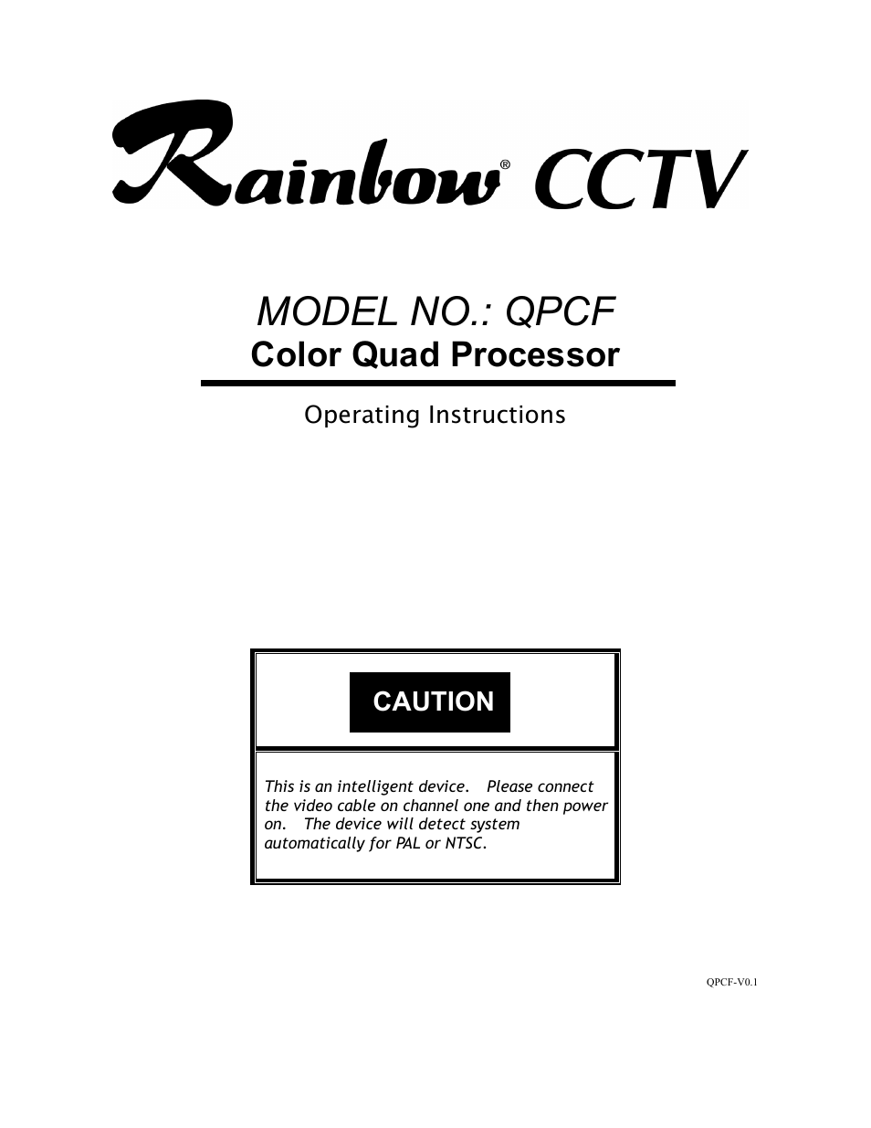 Rainbow Technologies QPCF User Manual | 8 pages