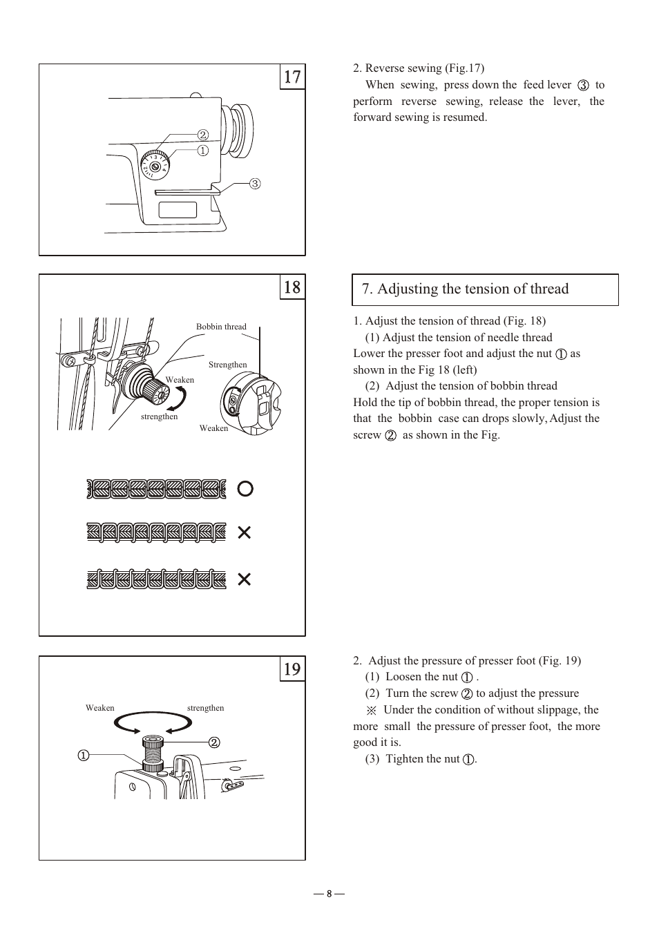 Т³гж 10, Adjusting the tension of thread | Reliable MSK-8900M User Manual | Page 11 / 34