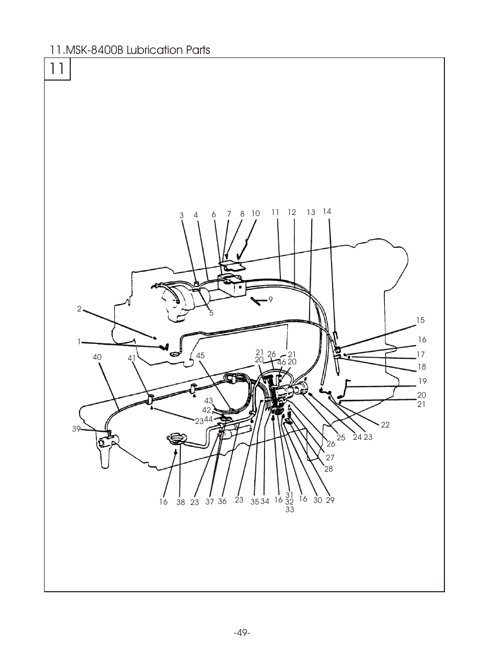 Т³гж 52, Msk-8400b lubrication parts | Reliable MSK-8420B User Manual | Page 53 / 59