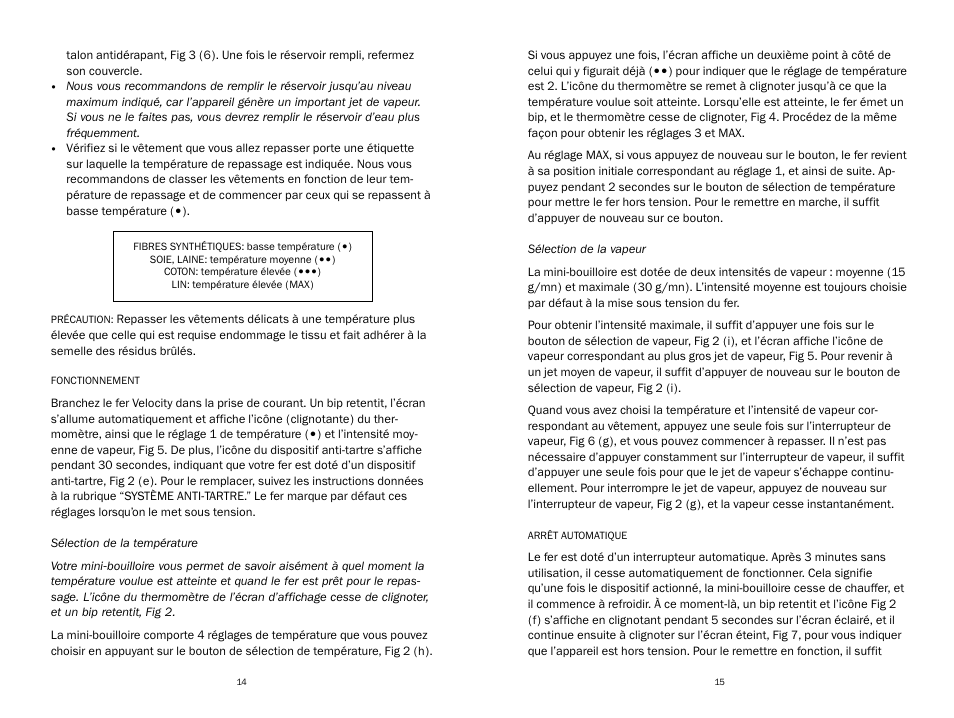 Reliable VELOCITY IRON V95 User Manual | Page 9 / 17