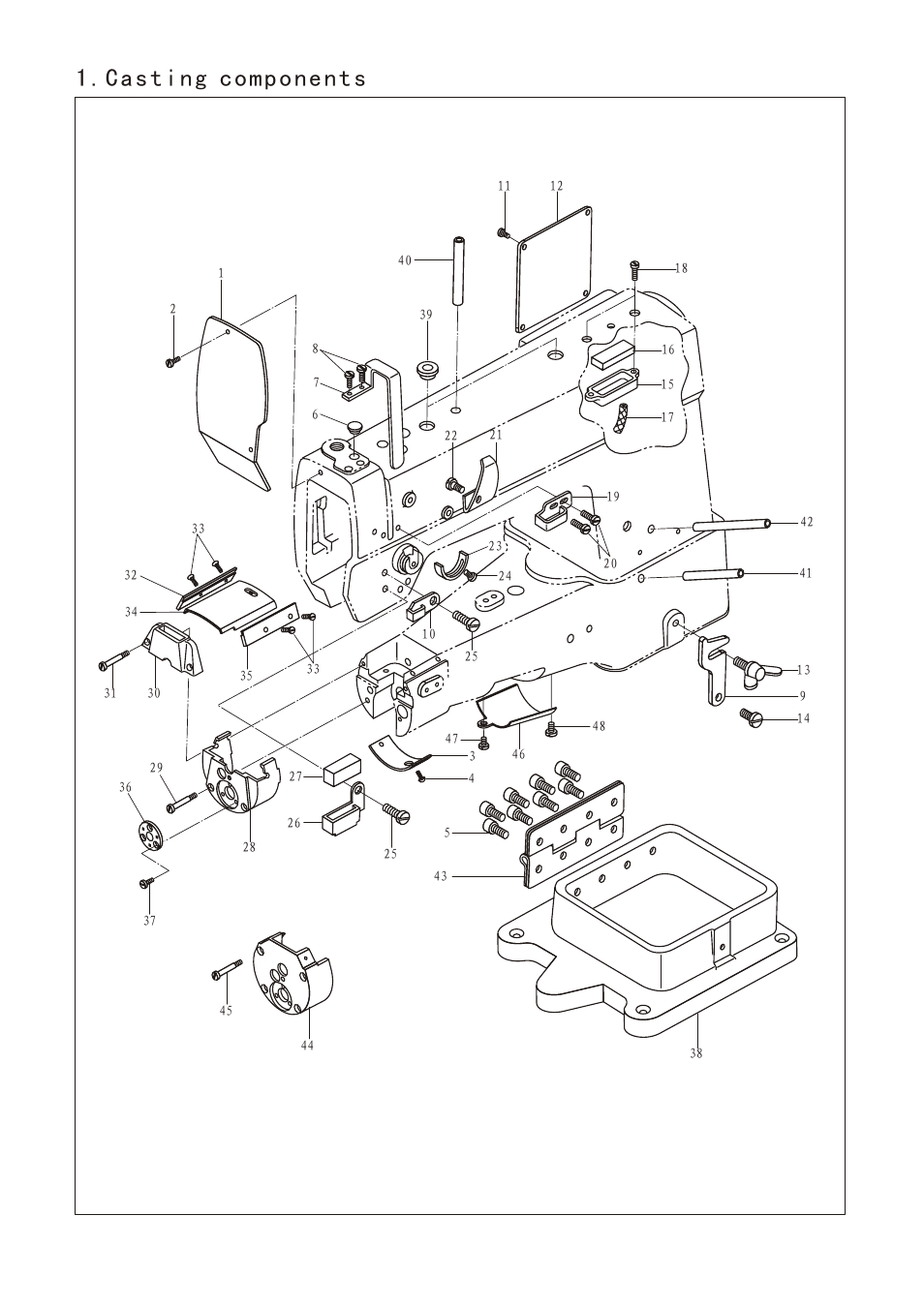 页面 11, Casting components | Reliable MSK-1341B User Manual | Page 12 / 33