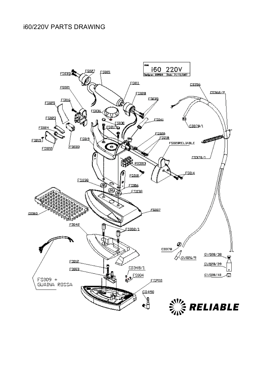 Reliable I60 User Manual | Page 17 / 20