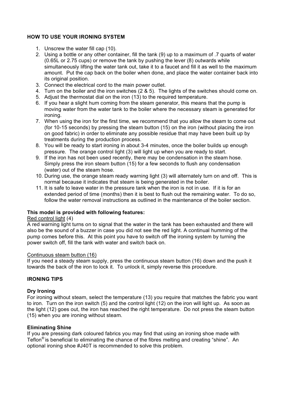 Reliable J490A User Manual | Page 6 / 9