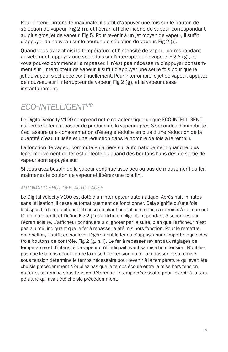 Eco-intelligent | Reliable THE DIGITAL VELOCITY V100 User Manual | Page 22 / 38