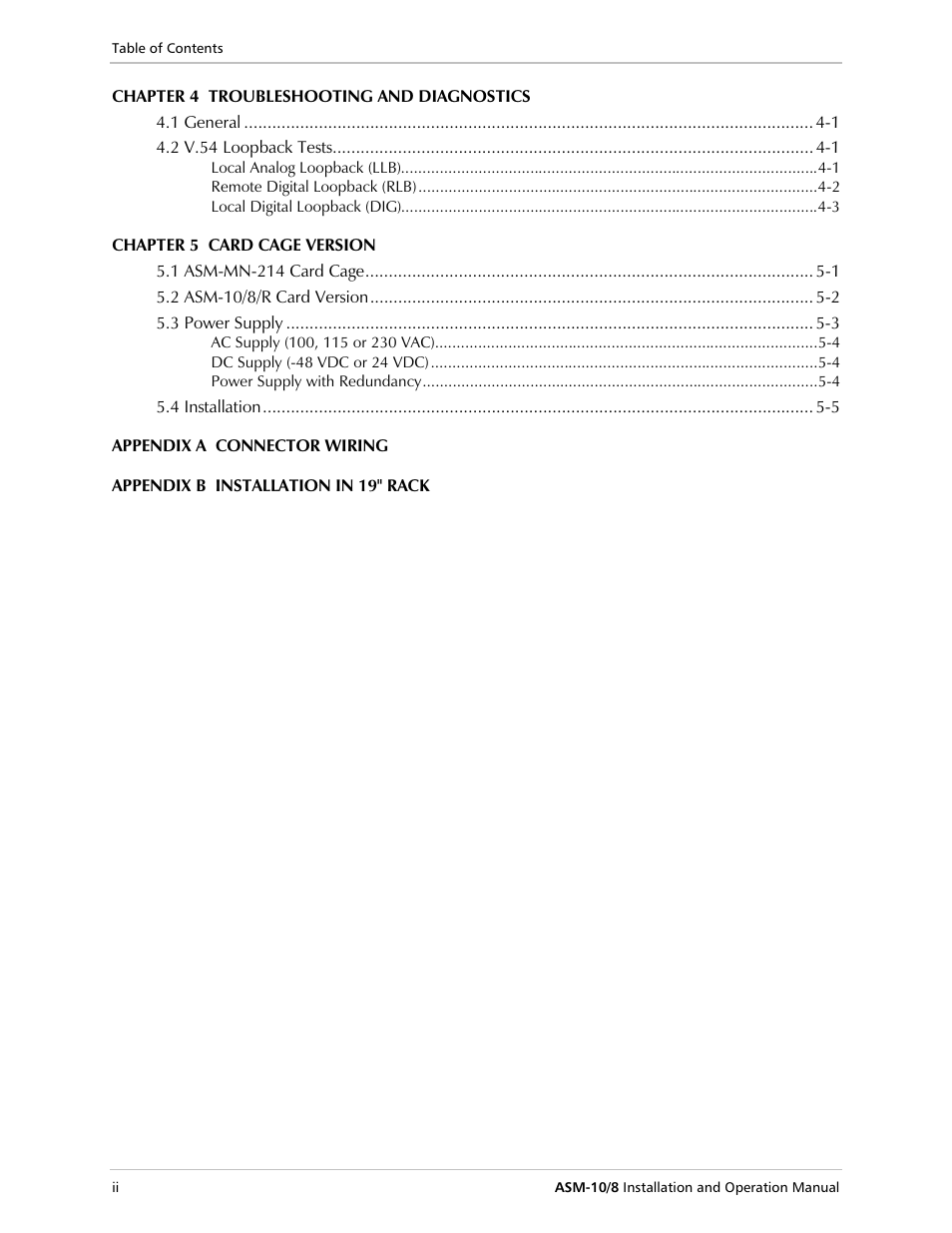 RAD Data comm ASM-10/8 User Manual | Page 12 / 50