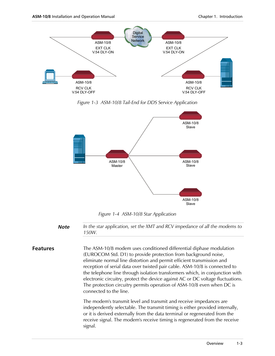 Features | RAD Data comm ASM-10/8 User Manual | Page 17 / 50