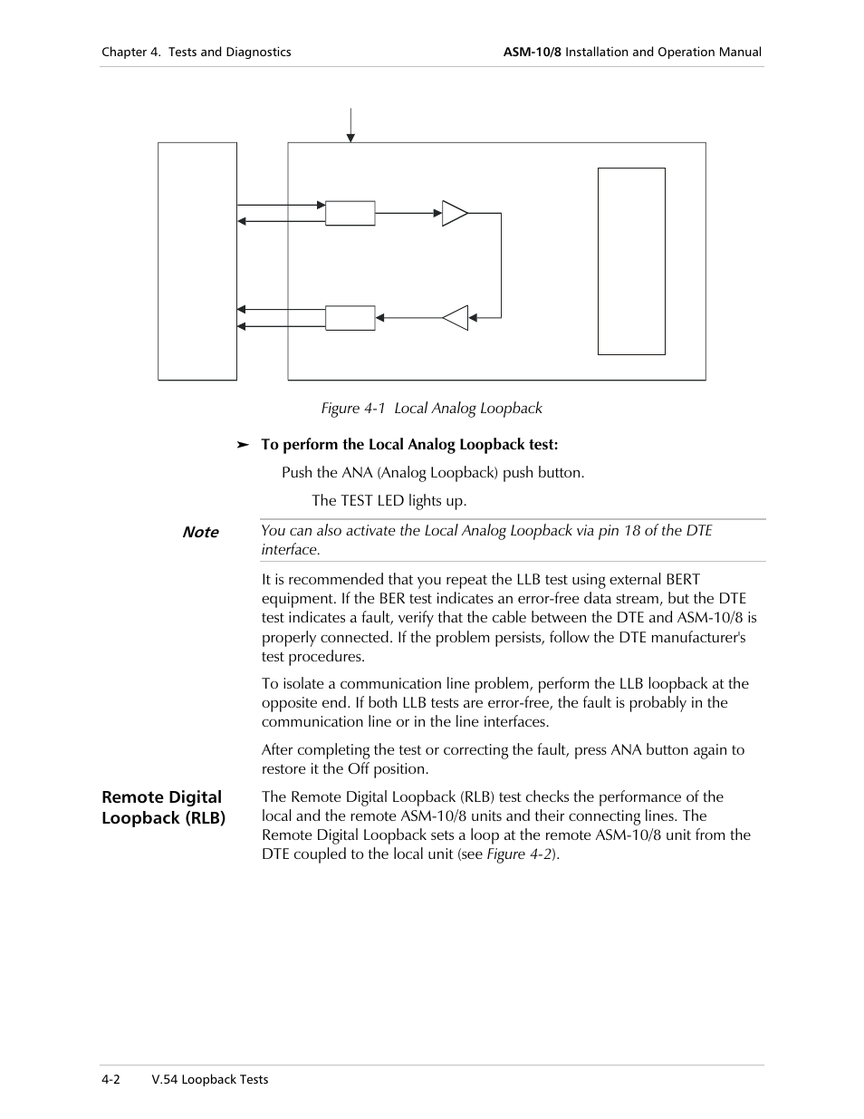 RAD Data comm ASM-10/8 User Manual | Page 36 / 50