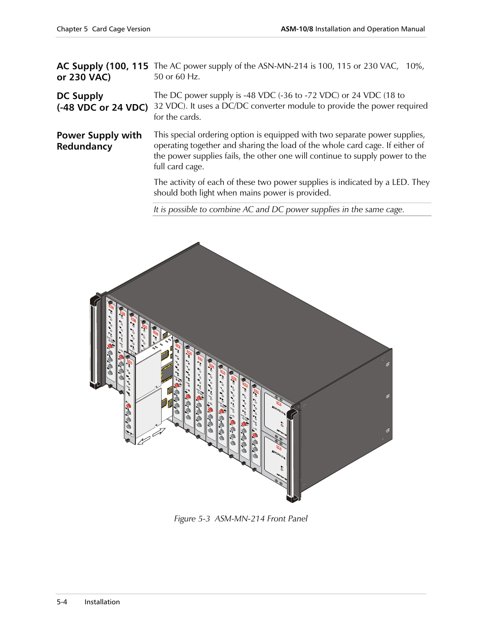 RAD Data comm ASM-10/8 User Manual | Page 42 / 50