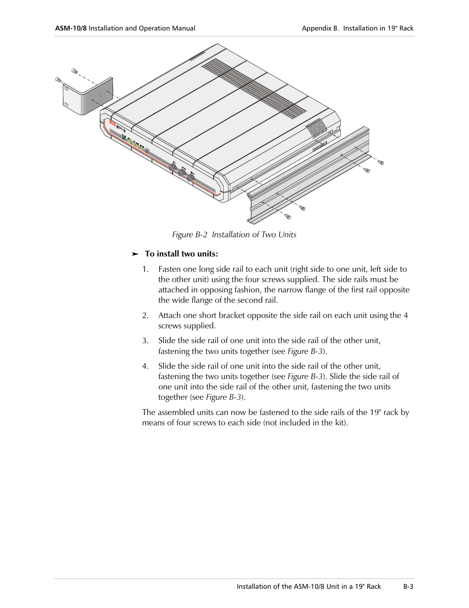 RAD Data comm ASM-10/8 User Manual | Page 49 / 50